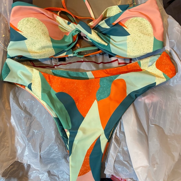 Colorful Abstract Bikini Set - Picture 2 of 2